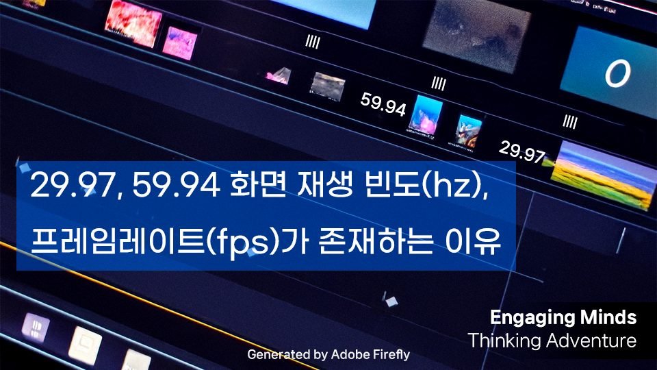 29.97, 59.94 화면 재생 빈도(hz), 프레임레이트(fps)가 존재하는 이유